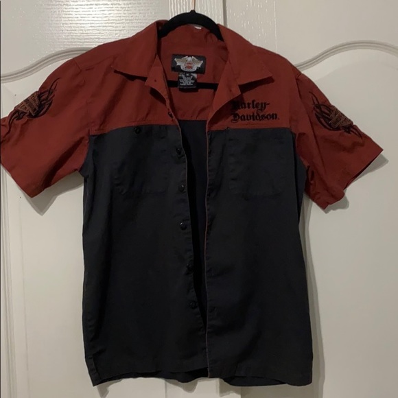 Harley-Davidson Other - Harley Davidson button up short sleeve t shirt